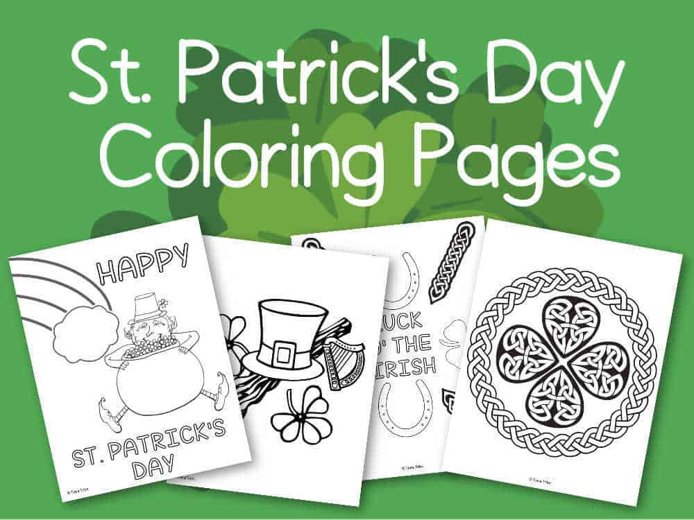 free st patricks day coloring pages for you  the kids