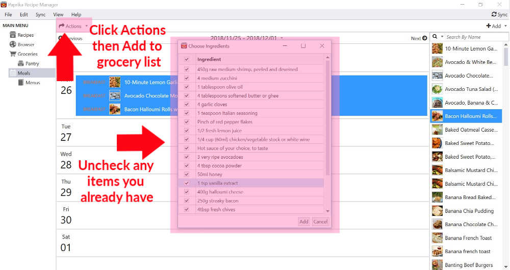 Paprika app | How to edit ingredients you already have in Paprika app