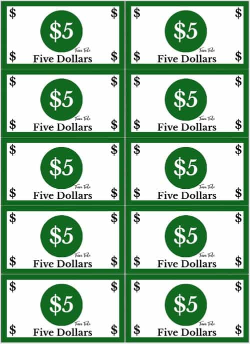 printable play money for kids tiara tribe