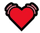 What does the beating heart emoji mean?