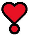 What does the heart exclamation emoji mean?