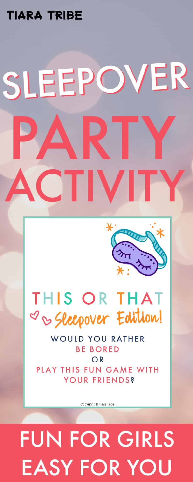 Fun Sleepover Game For Girls This or That Questions