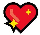 What does the sparkling heart emoji mean?