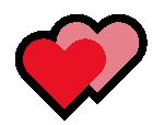 What does the two hearts emoji mean?